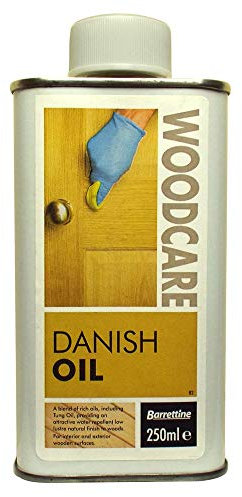 Barrettine Premier Danish Oil (250ml) - Water Repellent Danish Oil for Wood Turning, Scandinavian Furnishings, Door, Panelling & More | Enhances Natural Appearance of Wooden Surface
