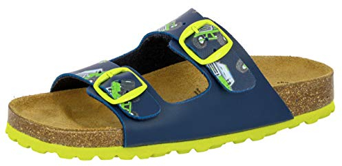 Lico Jungen Bioline Motru Pantoletten, Blau, 33 EU