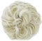 CAISHA Scrunchie Haarteil Haargummi Dutt Haarverdichtung Groß Emilia Gewellt Unordentlich DM15cm Weißblond Mix G31E