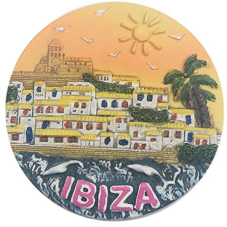 3D-Kühlschrankmagnet, Souvenir, Geschenk, Heim- und Küchendekoration, Magnet-Aufkleber, Ibiza Spanien Kühlschrankmagnet