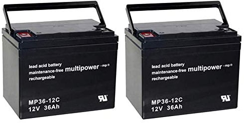 Ersatzakku für Shoprider Trios 2X Multipower 12V - 36Ah Zyklenfest AGM VRLA AKKUman Edition