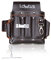 Lauutus Werkzeugtasche aus genarbtem Leder, für Elektriker/Bauunternehmer, Elektrotasche, 10 Taschen, 100 % Leder