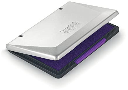 Trodat 9052 Handstempelkissen Metall, 110 x 70mm, Getränkt, Farbe Violett