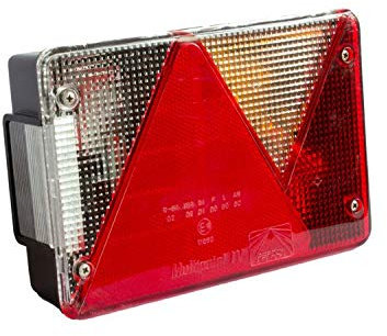 Aspöck Anhänger Beleuchtung - Rücklicht Rechts für Camper, Caravan - 5 Funktionen, Bajonettanschluss 5 Pin Multipoint IV, Rückleuchten, Begrenzungsleuchten