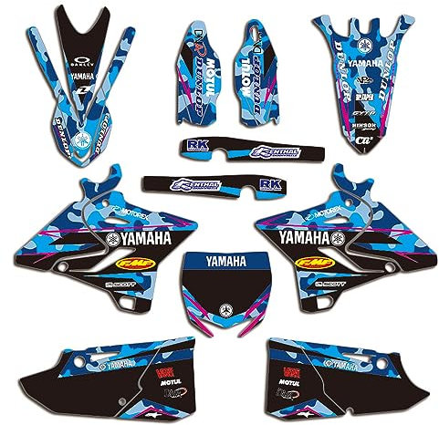 ENARUI Adesivi Grafiche Compatibili con Yamaha YZ125 YZ 125 YZ 250 YZ250 2015 2016 2017 2018 2019 2020 2021 (Mimetico)