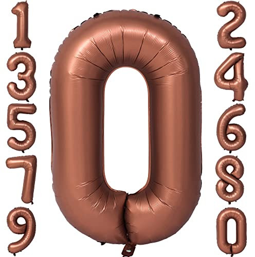 Schokolade 0 Luftballons Riesiger 40 Zoll Kaffee Zahl 0 Folienballon für Geburtstagsdeko Ballon für Geburtstagsdeko Ballon für Geburtstagsdeko Ballon für Geburtstagsdeko