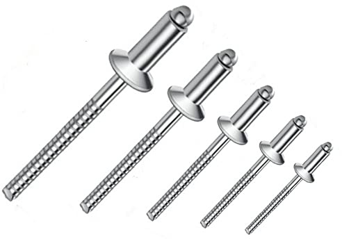 irsa24 500 X Blindnieten mit Senkkopf und gerilltem Nietdorn ISO 15984 A2/A2 5X12 Nieten