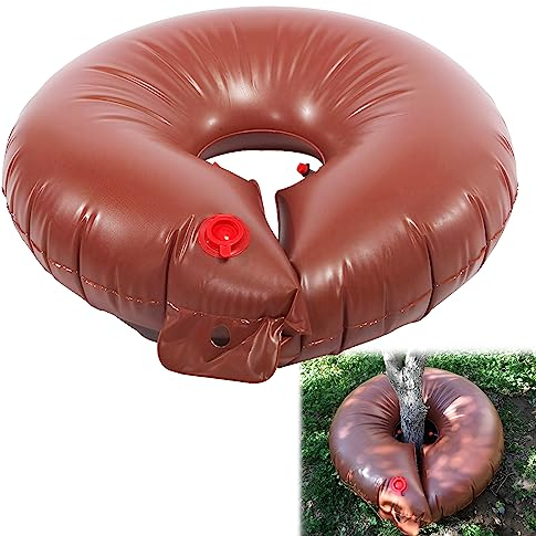 Bolsa de Riego Para Árboles, Taozoey Bolsa de Goteo de PVC, 50 l Bolsa de Riego Tasa de Goteo Ajustable, Para Riego de Árboles a Largo Plazo en Verano, Jardín, Riego de Bonsáis (1 Ud)