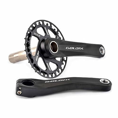 MTB-Kurbelarm-Set GOLDIX-RD Vierkant-Mountainbike-Kurbelgarnitur 110 Mm, 127 Mm, 140 Mm, 150 Mm, 155 Mm, 160 Mm, For Kurbel (Color : 28T, Size : 150mm)