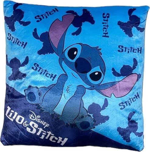 arlis Kissen 38 x 38 cm (Stitch Kissen, blau)