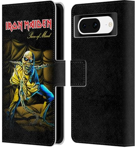 Head Case Designs Officially Licensed Iron Maiden Piece Of Mind Album Covers Leather Wallet Case Compatible With Google Pixel 8