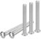 DTGN 5/16-18x2-3/4 Vis à Tête Cylindrique à Six Pans Creux 10 Pièces Convient pour les Machines Acier Inoxydable 304 18/8 Fixations UNC à Filetage Complet à Entraînement Hexagonal