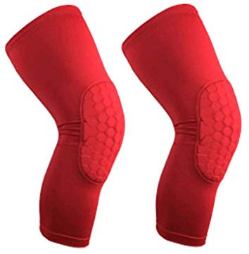 TRoki Longer Breathable Basketball Knee Pad: Superior Honeycomb Bumper Design for Enhanced Sports Protection and Support - Ideal Cycling Knee Brace (Size: L)