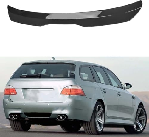 OSTREY Auto-Heckspoiler für BMW 5 E61 M-Pack Series 5 530d Touring 2003-2010, Heckdachspoiler, Flügel, Kofferraum, Lippe, Dekoration, Styling, Tuning, Außenzubehör,A Gloss Black
