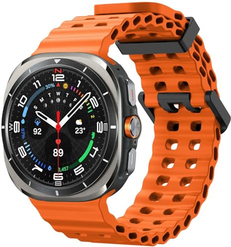 Cinturino per Samsung Galaxy Watch Ultra 47mm Silicone, Bracciale Sportivo Silicone Morbido Impermeabile Traspirante Resistente Cinturino per Samsung Galaxy Watch Ultra 47mm