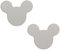 2 Stück Türknöpfe für Kinder Bunte Möbelgriffe Aluminiumlegierung Schrankknöpfe Mehrfarbig SchubladeKnauf für Schränke,Innentüren,Wohnzimmer,Form der Maus Design (Dark grey)