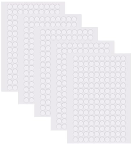 800 Stück Klebepunkte Doppelseitig,Doppelseitige Klebepunkte,Klebepunkte Transparent,Glue Dots,Klebepads Doppelseitig,Abnehmbare,Keine Spuren,für Ballon,Dekoration,DIY, Papier,1mm Dicke (φ6mm)