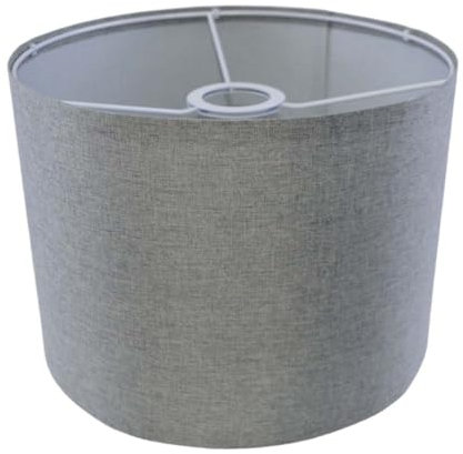 Lampenschirme für Tischlampen Stehlampenschirme Tischlampenschirme aus feinem Leinen abnehmbare waschbare Trommellampenschirme für Nachttischlampen 20 x 20 x 18 cm Grau