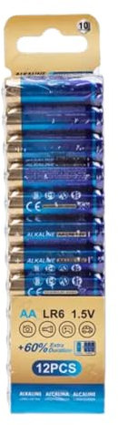 1.5V LR6 Alkaline Battery Perfect for your devices Includes 12 pieces ensuring optimal durability and performance in your electronic devices.
