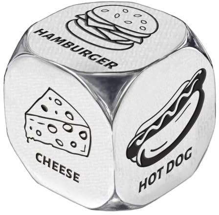 UNICRAFTALE 1 Set Essensentscheidungswürfel Würfel Jahrestage Verabredungen Nächte Würfel Fast Food Entscheidungswürfel Geburtstagsgeschenk Für Ehemann Ehefrau Freund Freundin