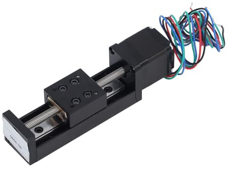 Mini-Linearschiene, 28 Schrittmotor, 50-mm-Hub-Linearbewegungs-Schiebeantrieb mit quadratischen Linearschienen, Mini-Schiebetisch für DIY-CNC-Fräser