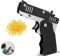Rubber Band Gun, Elastic Band Gun, Rubber Band Launcher, Rubber Band Gun Pistol, Mini Metal Burst Collapsible Rubber Band Gun Toy, With 60 Elastic Rubber Band, For Children Ftival Gift (Black)
