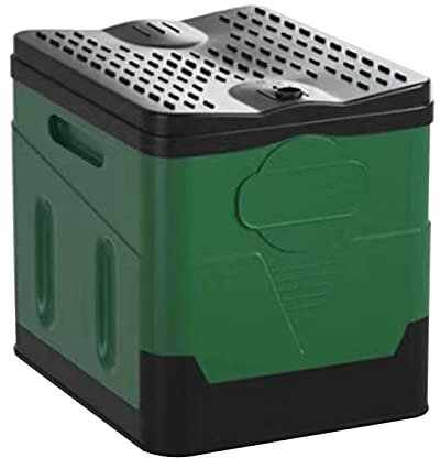 Pot de toilette portable pliable pour camping, plage, voyage, gris, vert kaki