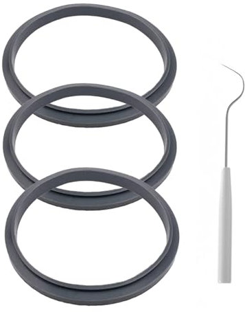 3-Pack Sealing Gaskets Replacement Parts Fits for NutriBullet Blenders 600w/900w Extractor Blade