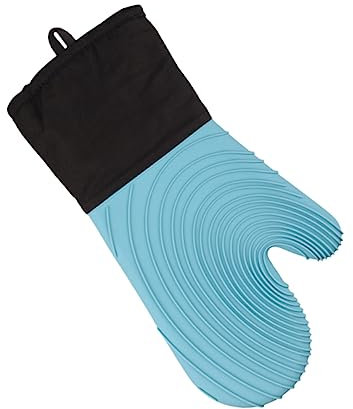 Silikon Ofenhandschuhe Hitzebeständig mit Baumwolle für Küche