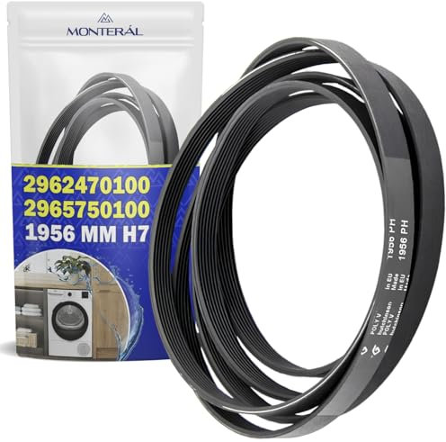 Courroie Seche Linge 1956 mm PH7 Code Original 2962470100 pour Arçelik pour Arctic pour Altus pour Beko pour Blomberg 00117448 117448 pour Bosch - MADE IN EU - Garantie de 10 Ans - MONTERAL