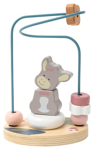 Sterntaler Motorikschleife Emmi Girl - Fördert Geschicklichkeit, Hand-Augen-Koordination und Farberkennung - Aus FSC® 100%-zertifiziertem Holz - Nachhaltiges Baby- und Kleinkindspielzeug