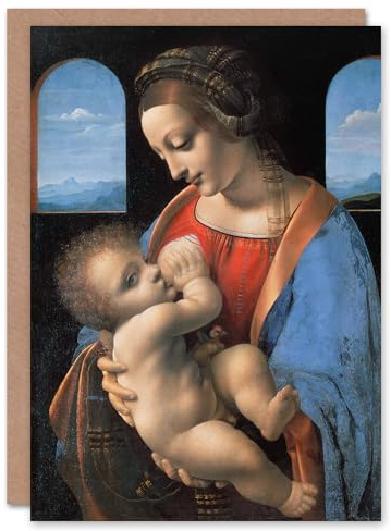 Artery8 Leonardo da Vinci Art Card Madonna Litta Virgin Mary