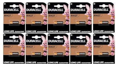 10X Duracell MN27 27A A27 8LR732 (10 Blister Da 1 Batteria) 10 pile