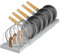 Expandable Pan Lid Organiser Rack 10 Adjustable Dividers, Anti-slip Pantry Cupboard Organiser Kitchen Drawer Bakeware Plate Holders for Pots, Pans, Chopping Board, Saucepan, Baking Trays (10 Tier)