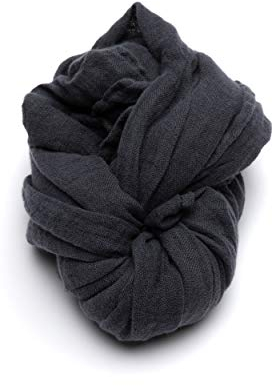 LinenMe Grau Leinen Sommerschal Garza, 70 x 200 cm