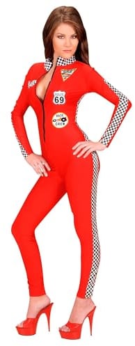 Ladies Racer Girl Costume Small UK 8-10 for Car Sport Fancy Dress