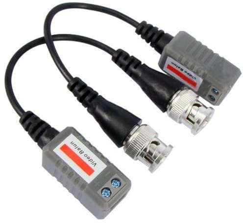BW PAIR CCTV Camera BNC CAT5 Video Balun Transceiver Cable