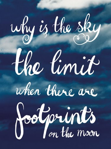 Pyramid International WDC92122 Why is The Sky The Limit Leinwanddruck auf MDF-Keilrahmen