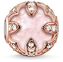 Thomas Sabo Bead lotus rose Argent Sterling 925 ; Plaqué Or Rose 18 Carats