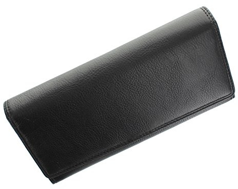 Visconti Heritage Kollektion Buckingham Leder Geldbörse, mit Überschlag mit RFID-Schutz HT35 Schwarz