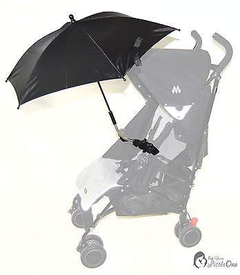 Baby Sonnenschirm kompatibel mit Phil und TEDS Kinderwagen schwarz