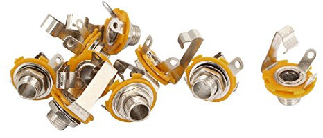 sourcing map E-Gitarre Mono Eingang oder Ausgang Klinkenbuchse 6,35mm 1/10,2cm 9 de