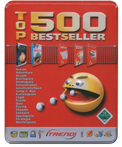 500 Top Bestseller Games in Metallbox