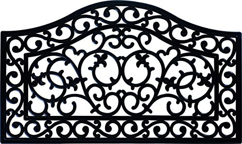 ID matt 4575 Ebenholzgriff Teppich Fußmatte Gummi schwarz 75 x 45 x 1,4 cm