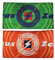 Zeus Spielführerbinde Kapitänsbinde Band Kapitän Fußball Reversible (ORANGE-Weiss)