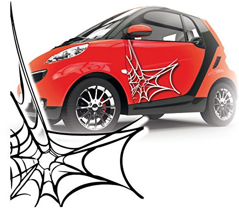 Spinnennetz Autotattoo Sticker Spider Aufkleber Tierwelt Motive auf Folie Spinnentiere |KB551