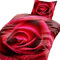 Bertels Rose d Amour 135/4 TLG. Bettwäsche-Set, Mikrofaser, rot, 39 x 28.8 x 7.6 cm, 2-Einheiten