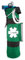 LINE2design Oxygen Cylinder Sleeve Bag - EMS First Responder Emergency Medical Oxygen Bag Portable Travel Size Cylinder Holder with Star of Life Logo - Side Pockets and Adjustable Side Straps - Green