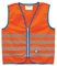 Wowow 011284 Kinder Fun Sicherheitsweste, orange, 4-6 J