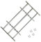Festnight Einstellbares Fenstergitter Stahlgitter Fenster Gitter Sicherheitsgitter mit 3 Querbalken für Fenster von 1000-1500mm Breite